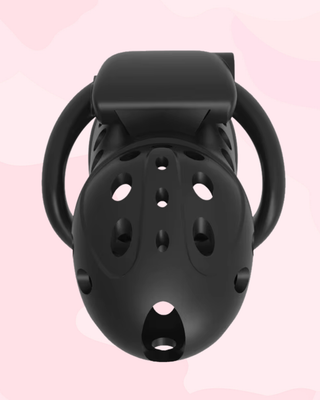 A view of the Air 1 black from the front view, the air and cleaning holes can be clearly seen.