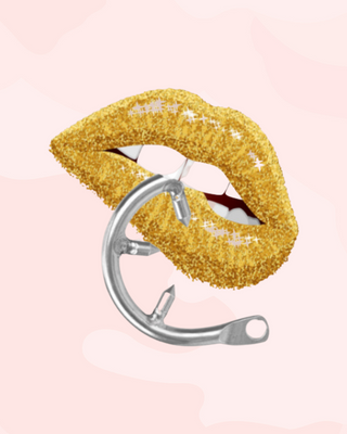 The barbed ring which offers chastity with a bit, the spikes will deter any erections.