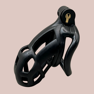 A side view of the Cobra Curved Cuff in small size, you can see the integral lock and curved base ring.