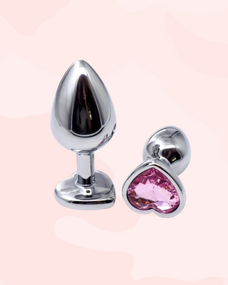 Diamond Cut Effect Heart Butt Plug