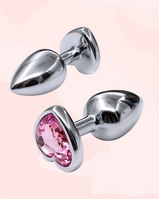 Diamond Cut Effect Heart Butt Plug