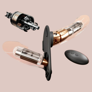 The Double Ended vibrator has internal batteries that can be recharged by USB and controlled by remote control.