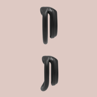 Showing the two types of base rings available with the Flat Gatling Mini Top Lock Cage, the top image is the flat base ring and the bottom image is the curved base ring.