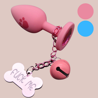 The Pet Anal Plug With Bell and Fuck Me Tag