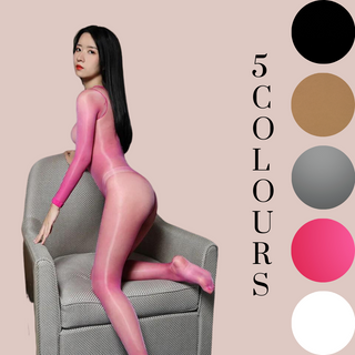 The Glossy Nylon Body Suit comes in 5 different colours.