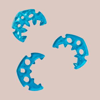 An image of the anti-off rings that are in this chastity cage.