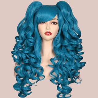 HOCA Modern Curled Wig With Detachable Pony Tails