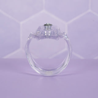 A rear view of the HT V5 base ring in transparent.