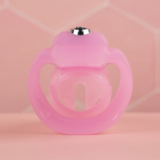 A rear view of the fully assembled HT V5 Nano in pink