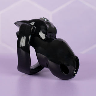 The HT V5 Small is shown here in black, you can see the cage is fully assembled with the base ring locked in place.