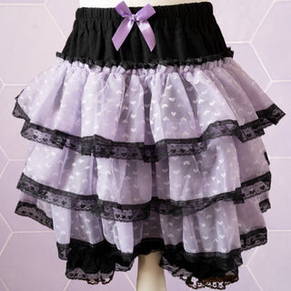 The Kawaii Cake Skirt in Purple and Black