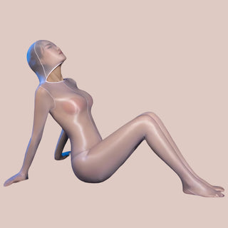 Nylon Body Suit With Hood