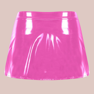 The back view of The Open Front Mini Skirt