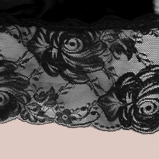 Patent Leather & Patchwork Lace Min Skirt