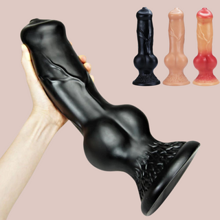 The realistic knot vein dildo comes in 3 different sizes, live out your shifter fantasies with this super sized dildo