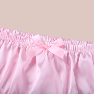 A close up of the bows used on this item.