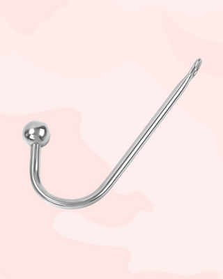 The optional anal hook with single ball.