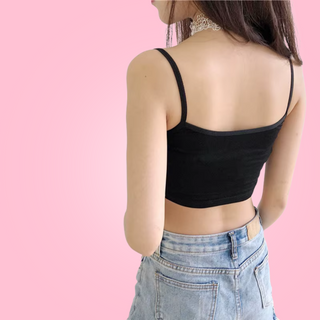 The rear view of the crop top.