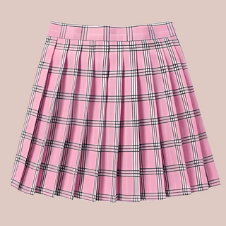 The pink Tartan Mini Skirt from House Of Chastity