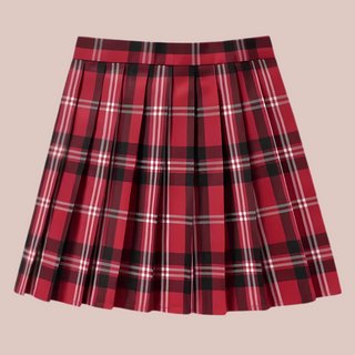 The red Tartan Mini Skirt from House Of Chastity