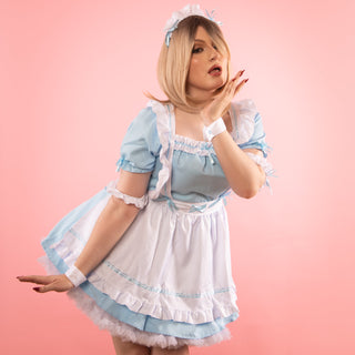 The Alice dress is shown here with one of our Swing Style Petticoats
