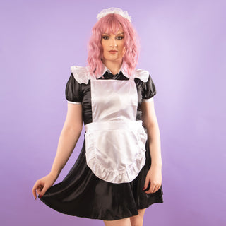 The Belinda Maid Dress in black.