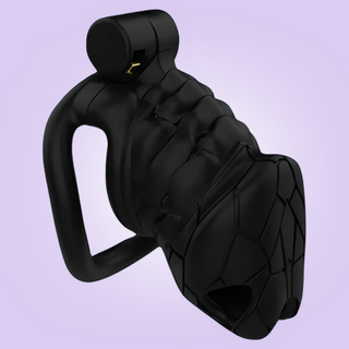 The plain black version of the cage has the ingrained pattern to the head and body.