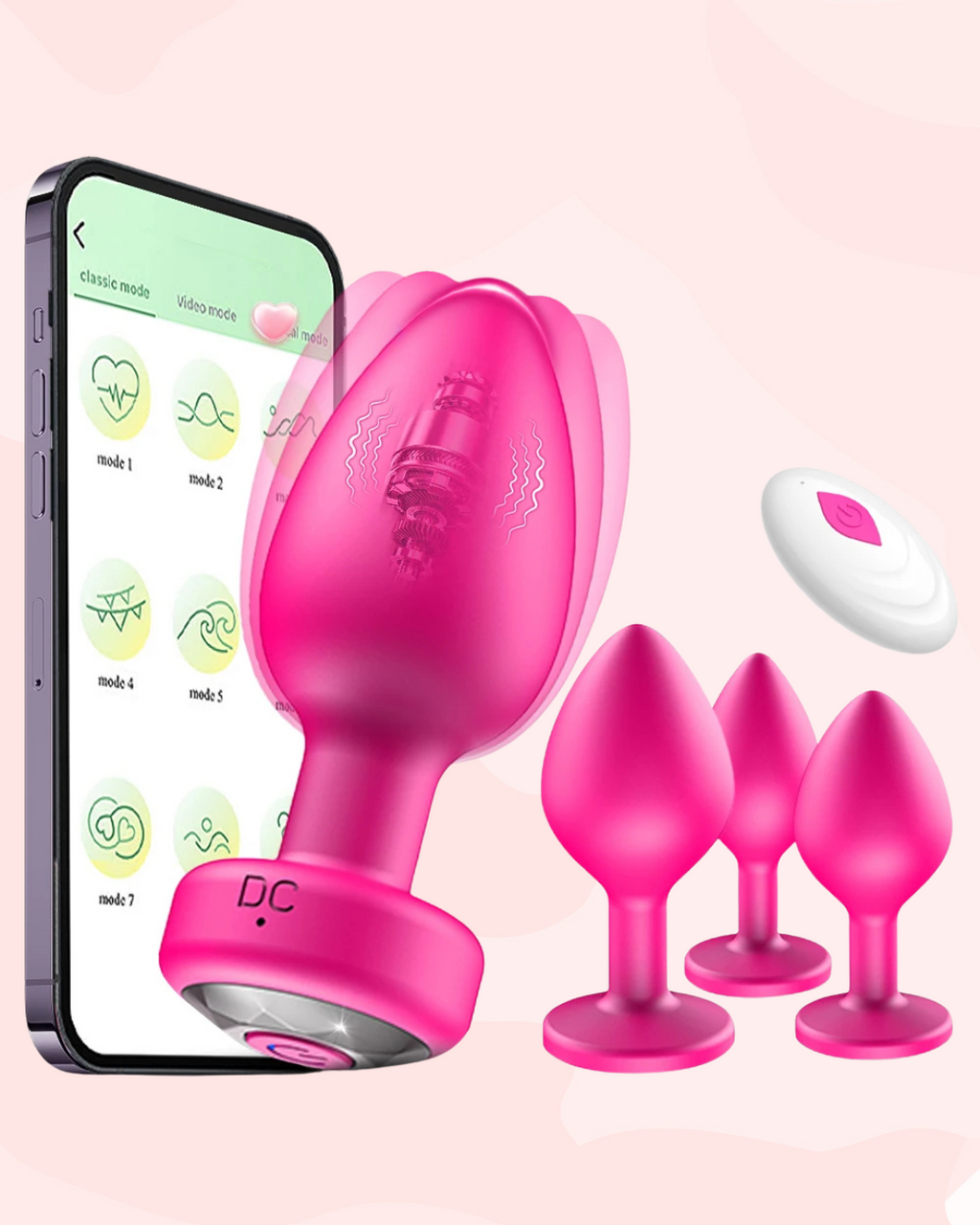 Wireless Anal Vibrator & Anal Plug Set | Anal Plugs  House of Chastity
