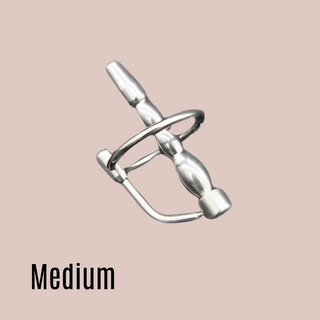 Stainless Steel Urethral Insert medium size at House Of Chastity