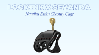 Lockink Sevanda Nautilus E-Stim Electric Shock & Remote Control Chastity Cage Kit