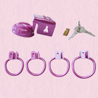 Super Small Sissy Pussy Chastity Cage Kit - BBC ONLY