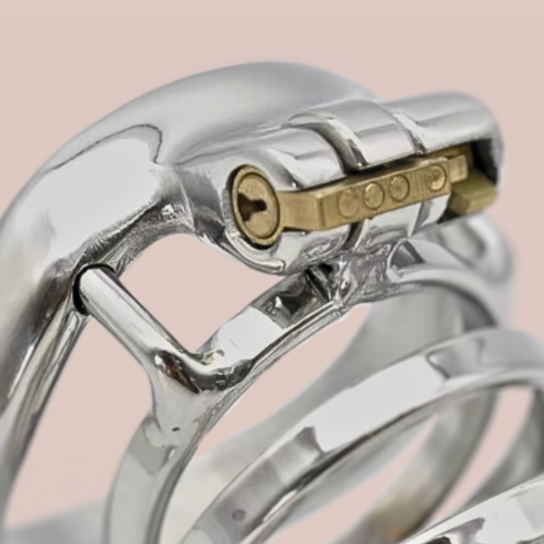 A close up of the integral lock