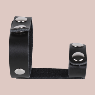 A side view of the adjustable cock and testicle ring.