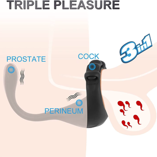 A side view of the cock ring showing how it would work on the body.