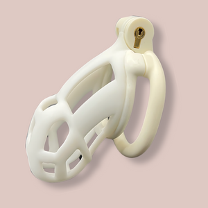 A side view of the fully assembled Cobra Curved Cuff  Nano in white