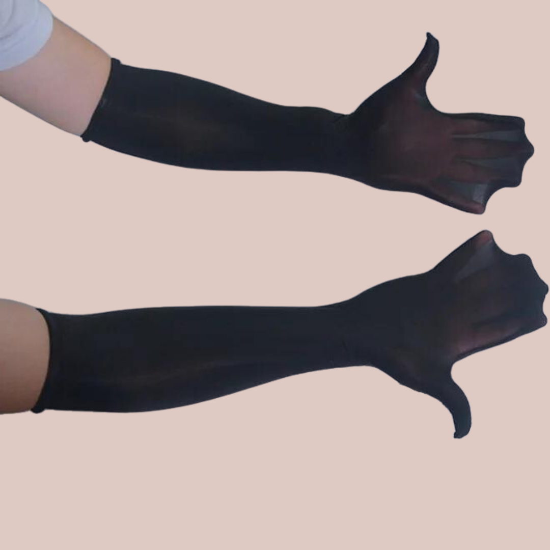 Elbow Length Nylon Style Gloves House Of Chastity elbow-length-nylon-style-gloves-house-of-chastity