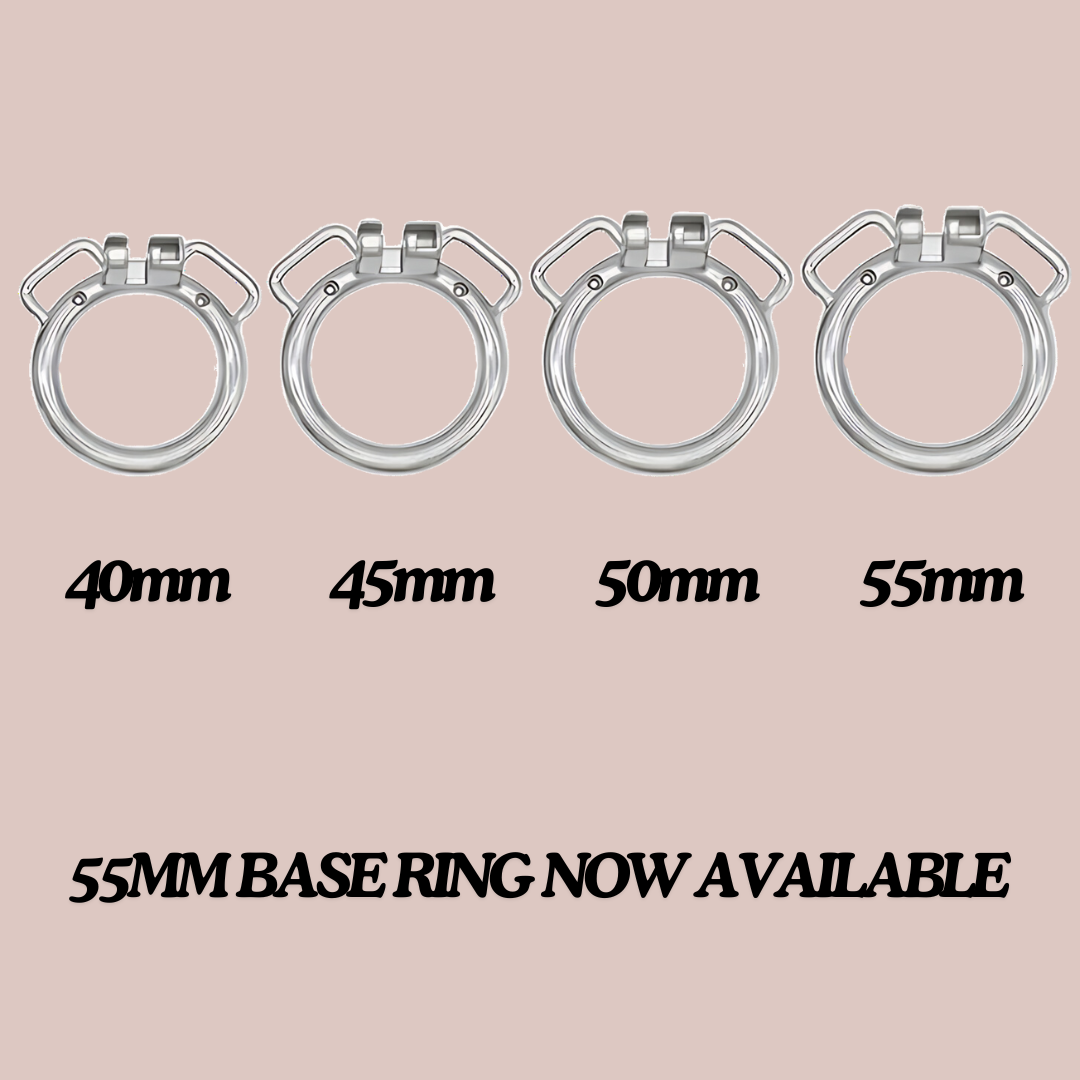 An image of the four FRRK base rings with ears from left to right is the 40mm, 45mm, 50mm and 55mm