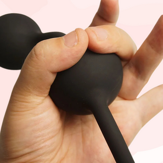 There are three different sizes of anal beads, the beads increase in diameter with each size.