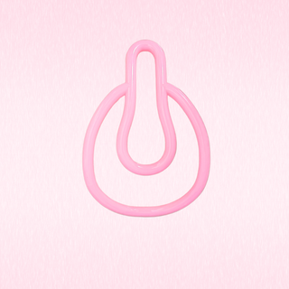 The pink Fufu Clip V4 on a pink background.