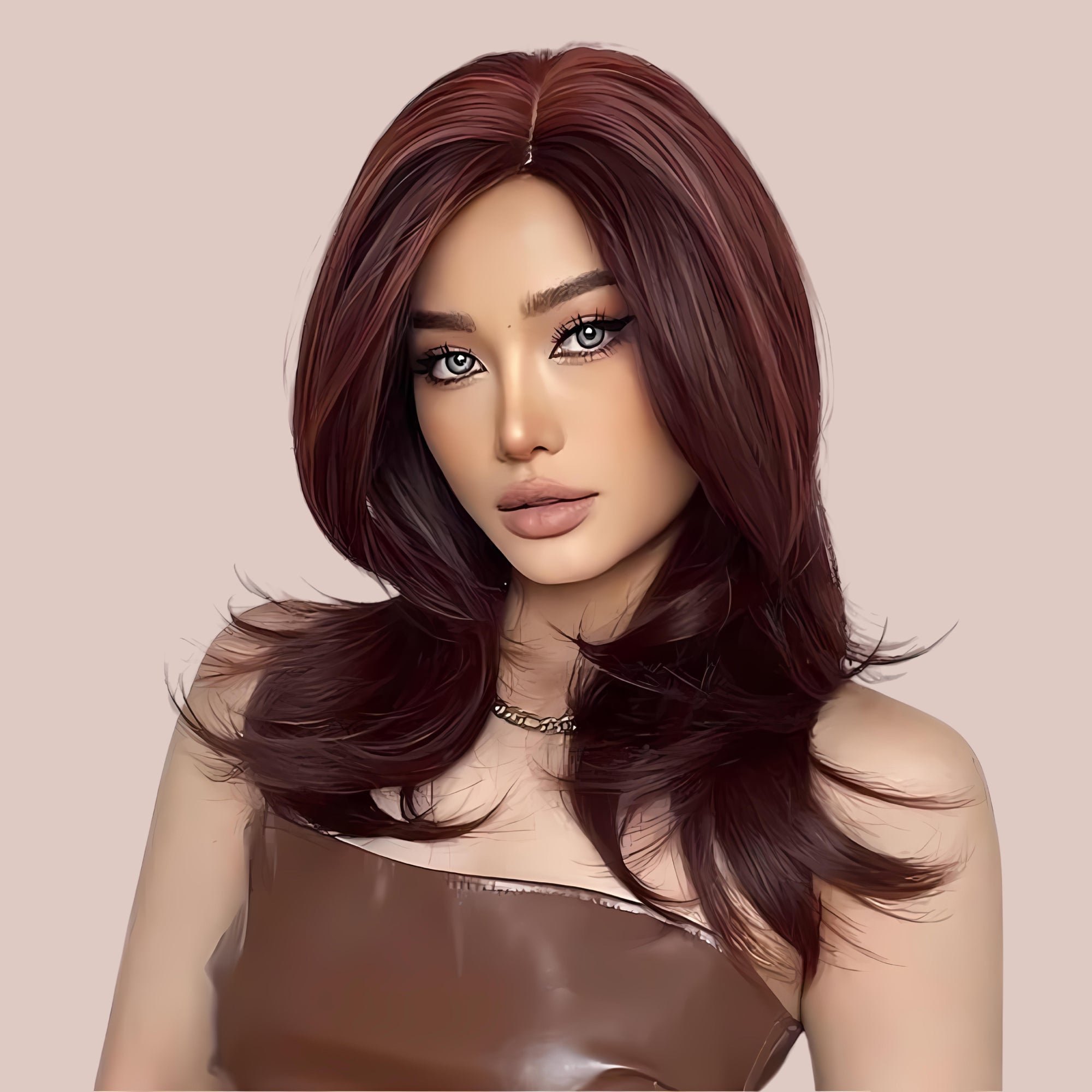 HOC1002 Swept Back Mid-Length Wig