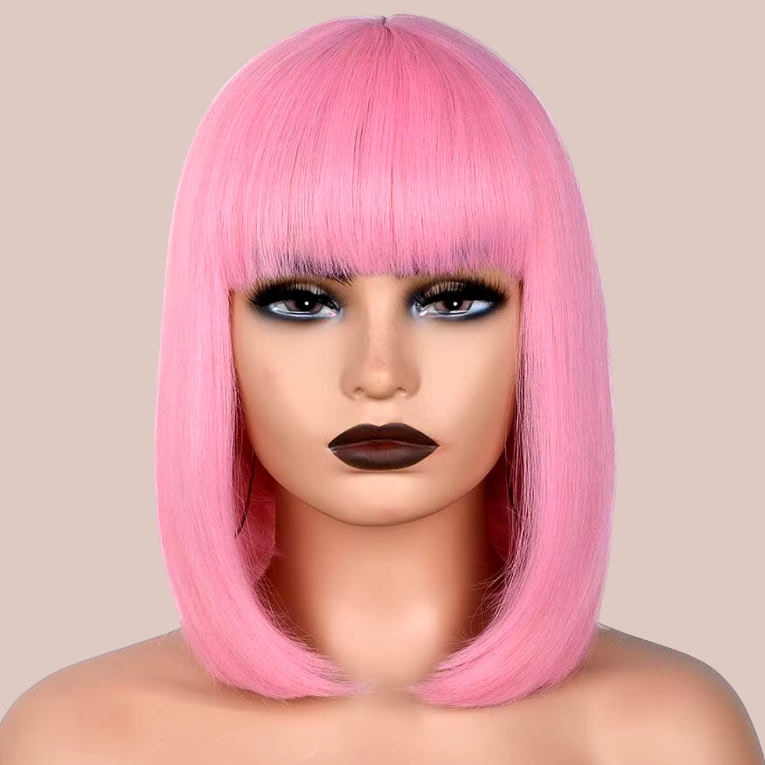 HOC3412  Sharp Bob Wig With Fringe