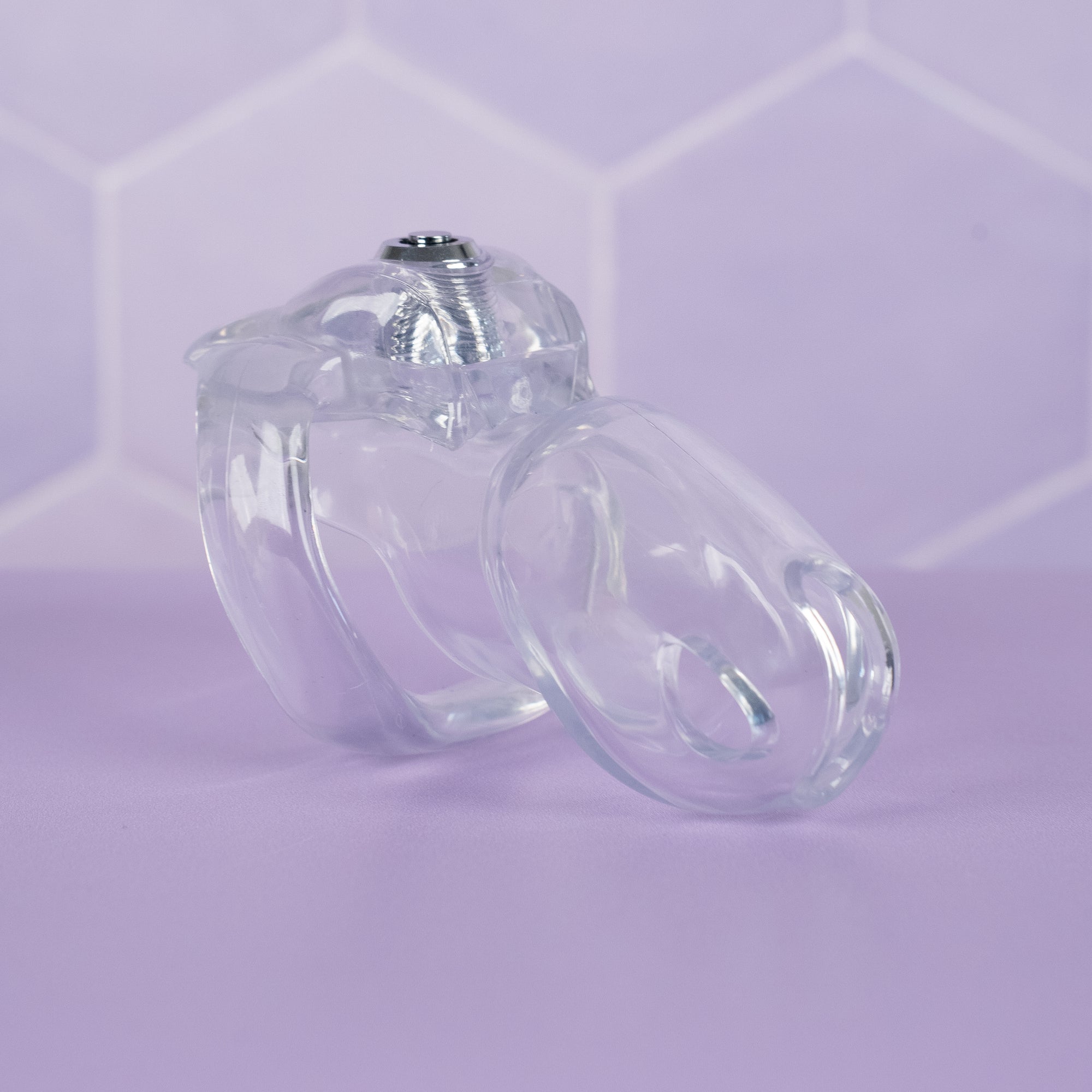 An angled view of the HT V5 in transparent and is shown here fully assembled.