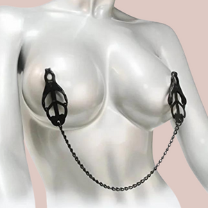 Heavy Metal Nipple Clamps With Chain