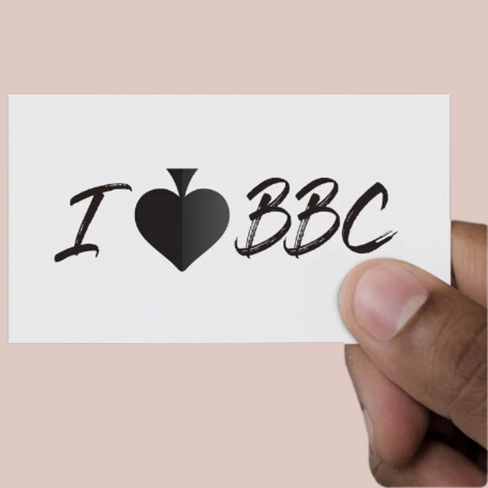 I Love BBC Temporary Tattoo