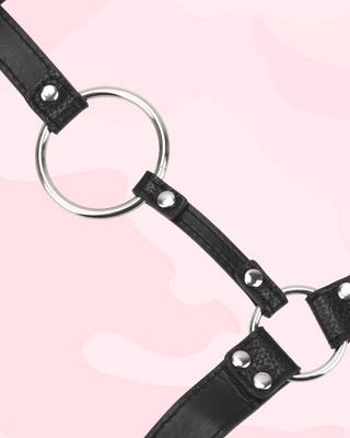 A close up of the fixed cock ring