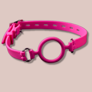 The pink O Ring Gag, you can see the simple yet comfortable design and it comes in a lovely bright pink colour.