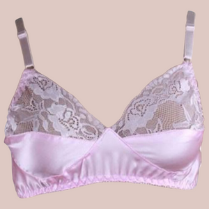 A front view of the bra, this is a larger sized bra that will fit men.