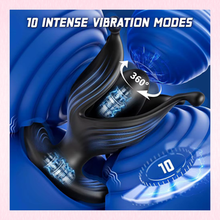 Showing that the anal plug has 10 vibration modesl.