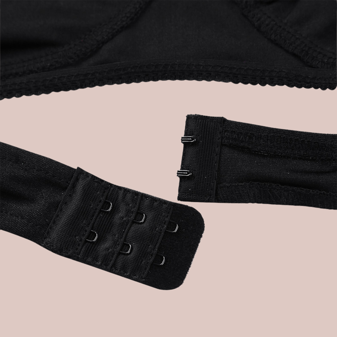 You can see that the Satin and Lace Edged Bra has three different lengths of fixing.