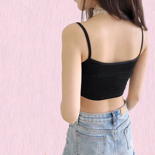 A back view of the Sissy Camisole from House Of Chastity on a model.